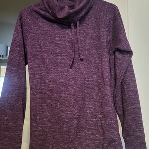 Women's Purple Cowl Neck Sweater